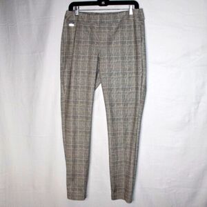 Zac & Rachel Plaid Pull-On Pants — Chic & Comfortable, Size L